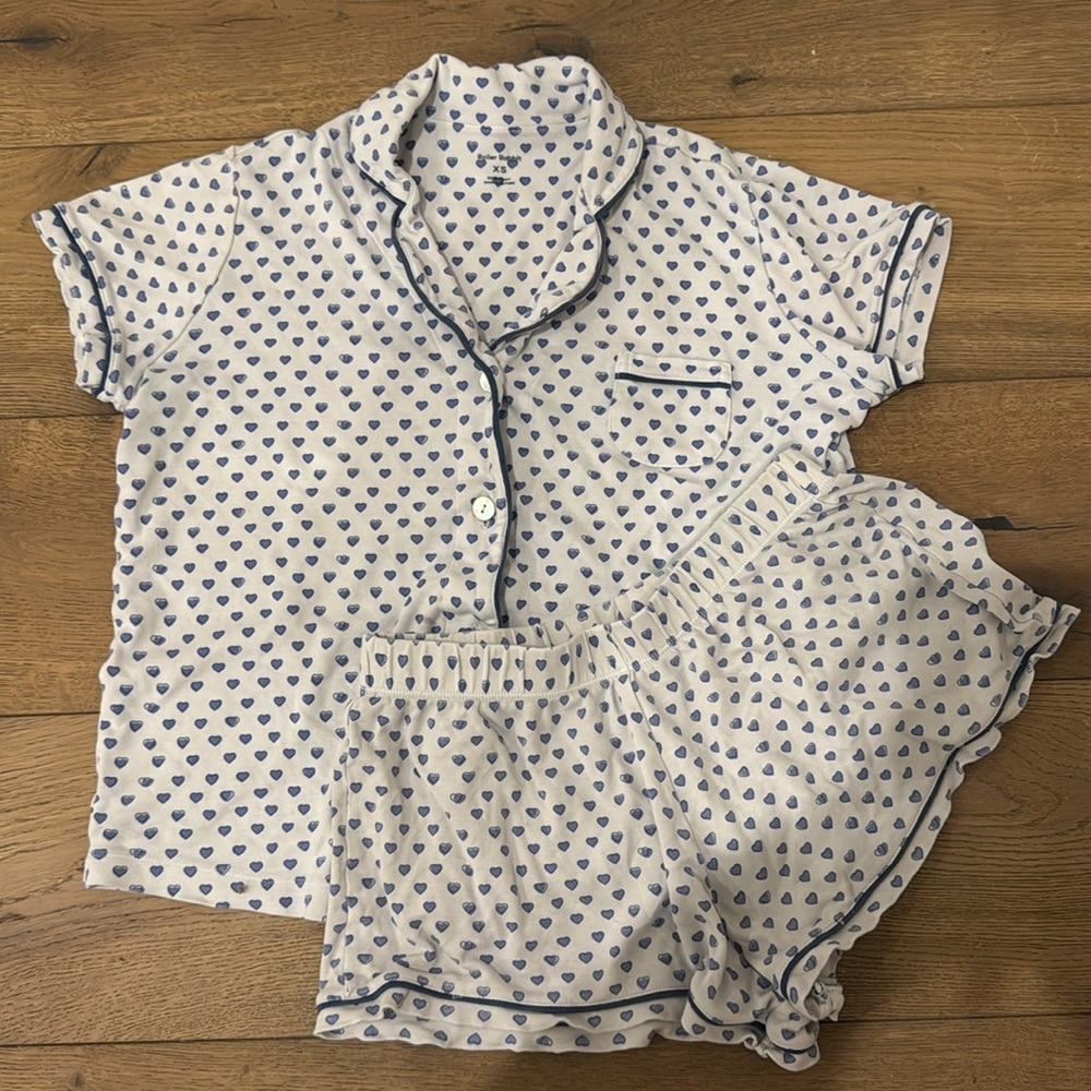 Blue heart Roller Rabit pajamas